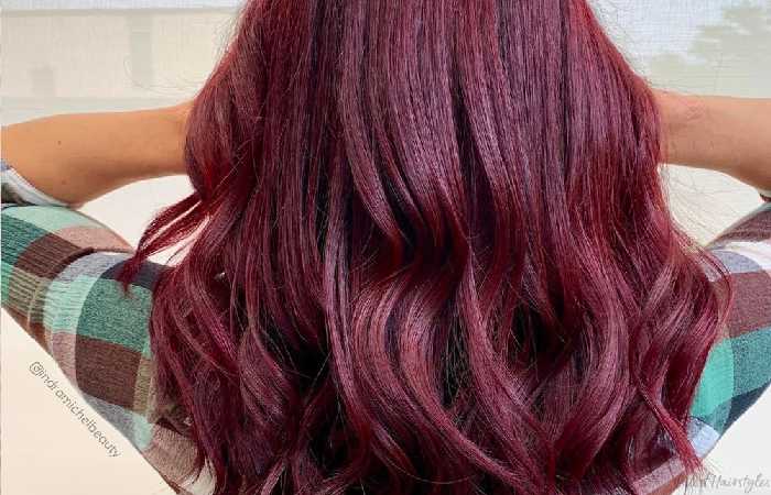 Who Looks Best With Plum Burgundy Hair Color?